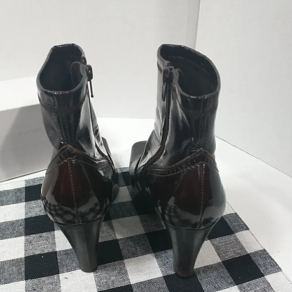 Franco Sarto Ankle Bootie, Women’s Size 6M Brown